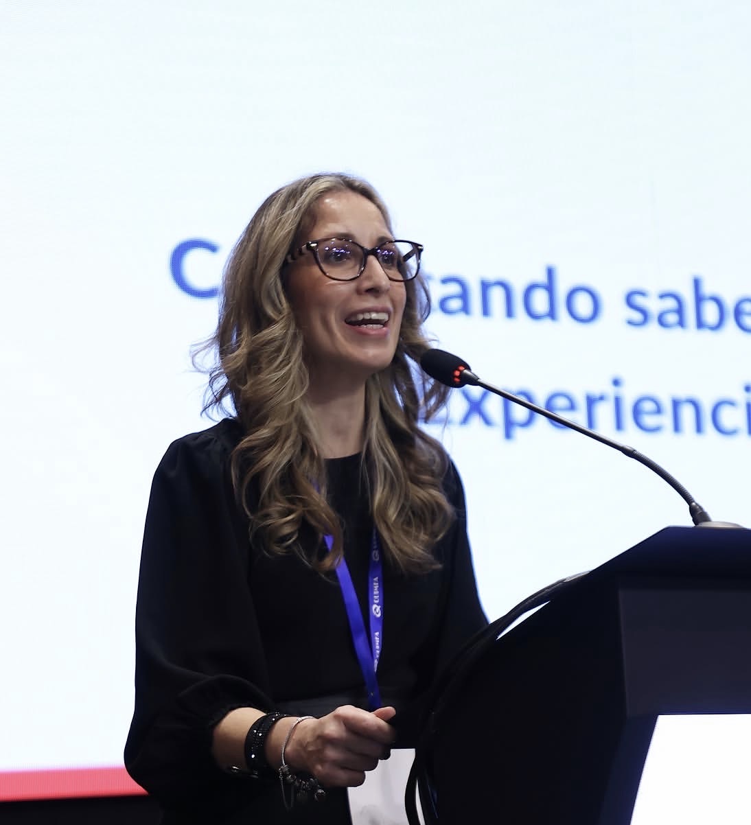 Speaker during the Congress